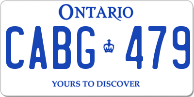 ON license plate CABG479