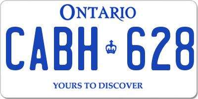 ON license plate CABH628