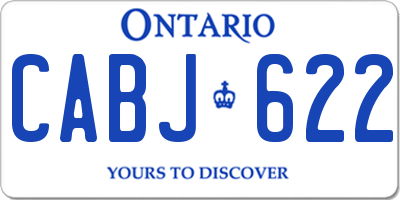 ON license plate CABJ622