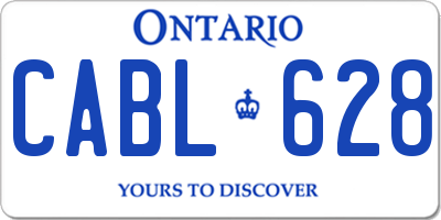 ON license plate CABL628