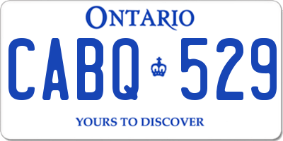 ON license plate CABQ529