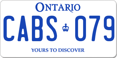 ON license plate CABS079