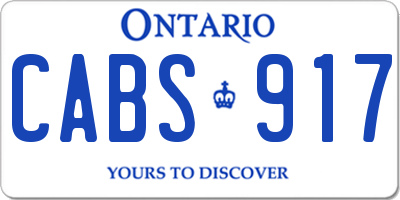 ON license plate CABS917