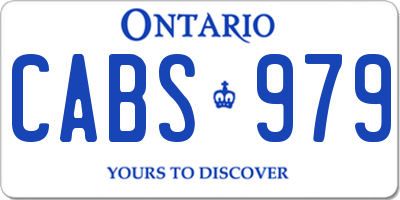 ON license plate CABS979