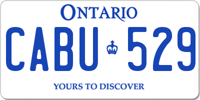 ON license plate CABU529