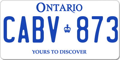 ON license plate CABV873