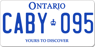 ON license plate CABY095