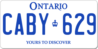 ON license plate CABY629