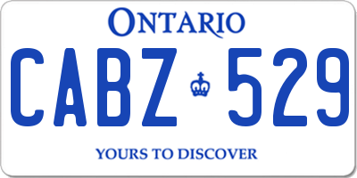 ON license plate CABZ529