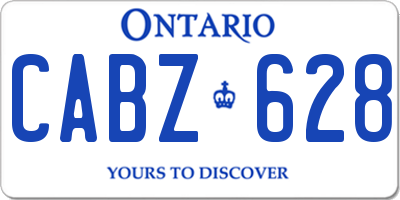 ON license plate CABZ628