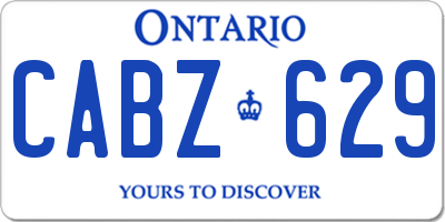 ON license plate CABZ629