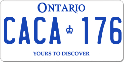 ON license plate CACA176