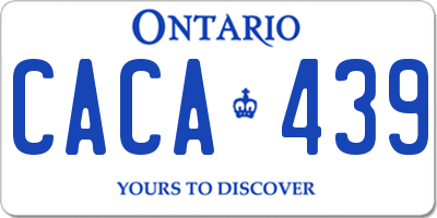 ON license plate CACA439