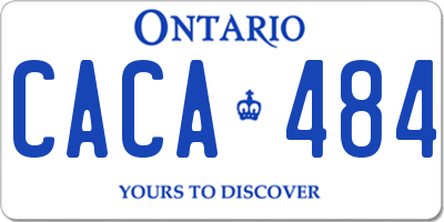 ON license plate CACA484