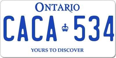 ON license plate CACA534