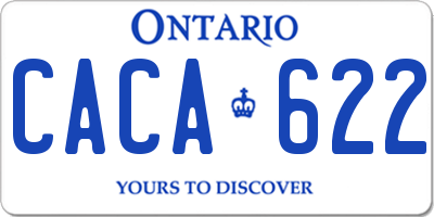 ON license plate CACA622