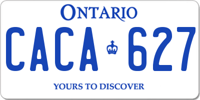 ON license plate CACA627