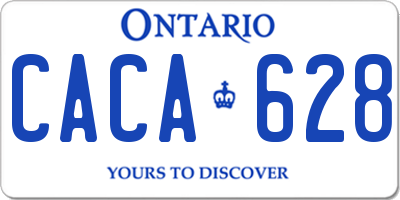 ON license plate CACA628