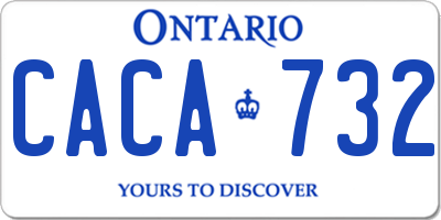 ON license plate CACA732