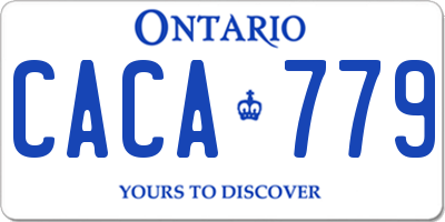 ON license plate CACA779