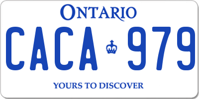 ON license plate CACA979