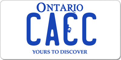 ON license plate CACC