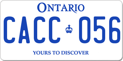 ON license plate CACC056