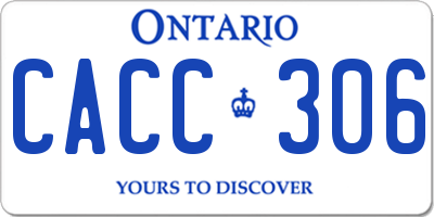 ON license plate CACC306