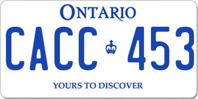 ON license plate CACC453