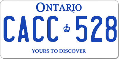 ON license plate CACC528