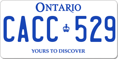 ON license plate CACC529