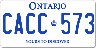 ON license plate CACC573