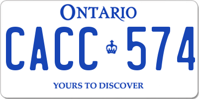 ON license plate CACC574