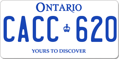 ON license plate CACC620