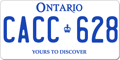 ON license plate CACC628