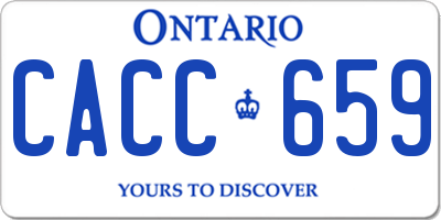 ON license plate CACC659