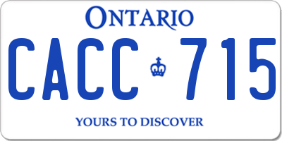 ON license plate CACC715