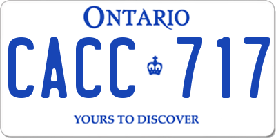 ON license plate CACC717