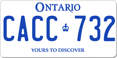 ON license plate CACC732