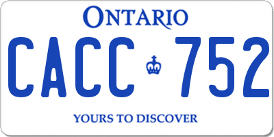 ON license plate CACC752