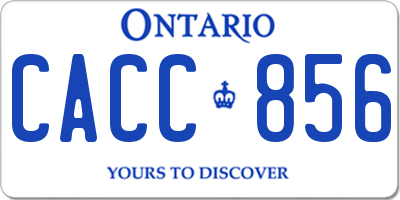 ON license plate CACC856