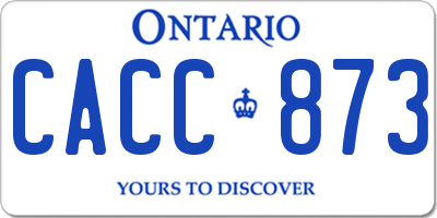 ON license plate CACC873