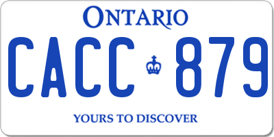 ON license plate CACC879