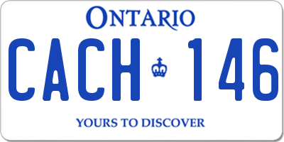 ON license plate CACH146