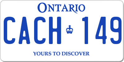 ON license plate CACH149