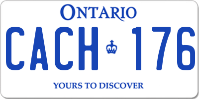 ON license plate CACH176