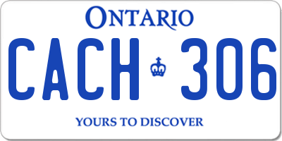 ON license plate CACH306