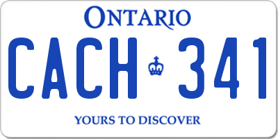 ON license plate CACH341