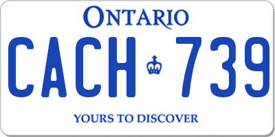 ON license plate CACH739