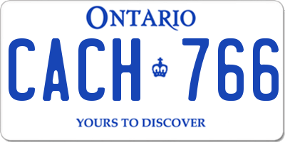 ON license plate CACH766